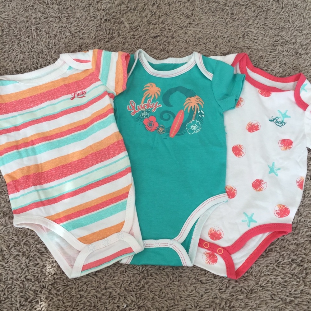 BRAND NEW LUCKY BRAND ONESIE SET